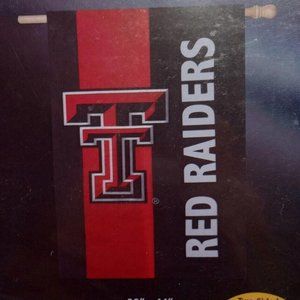Texas Tech Red Raiders Licensed Outdoor 28"x44" College Team Flag Two Sided NEW